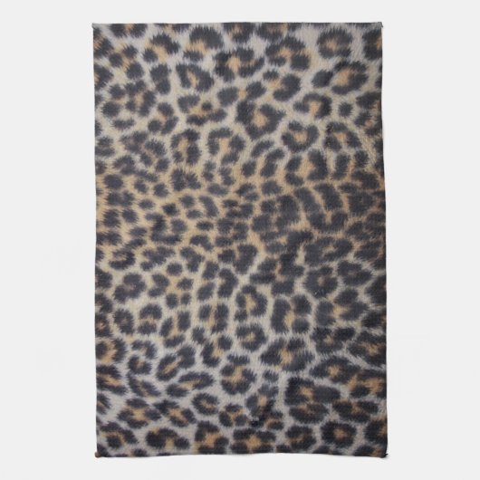 Leopard Fur Handtuch (Vertikal)