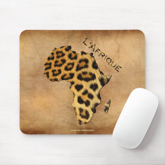 Leopard Fur Karte der AFRICA Wildlife Series Mousepad (Mit Mouse)