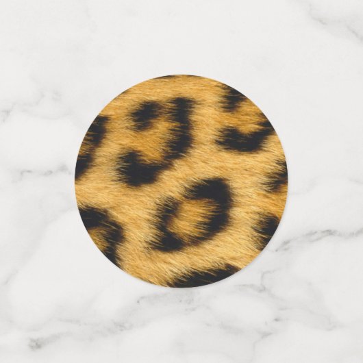 Leopard Fur Konfetti (Klein Vorderseite)