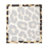 Leopard Fur Look Notizblock (Vorderseite)