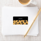 Leopard Fur Muster Adressaufkleber (Insitu)