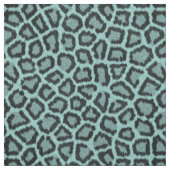 Leopard Fur Muster Aqua Fabric Stoff (Muster)