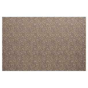 Leopard Fur Muster Brown Fabric Stoff