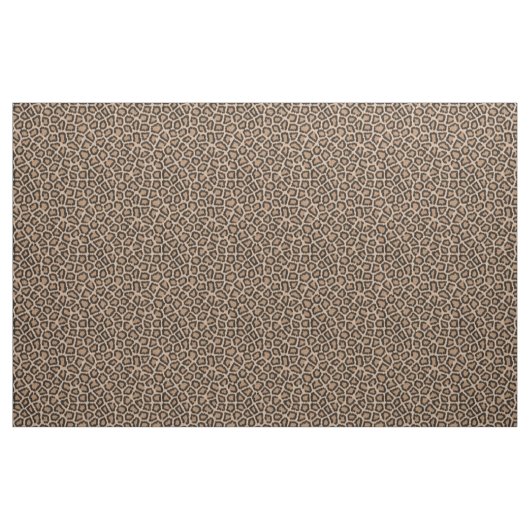 Leopard Fur Muster Brown Fabric Stoff (Yard (91,4 cm))