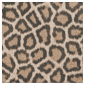Leopard Fur Muster Brown Fabric Stoff (Nahaufnahme)