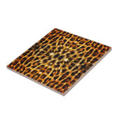 Leopard Fur Muster Fliese (Seite)
