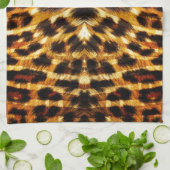 Leopard Fur Muster Geschirrtuch (Gefaltet)