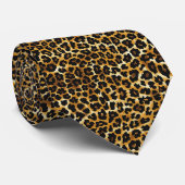 Leopard Fur Muster Krawatte (Gerollt)