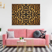 Leopard Fur Muster Leinwanddruck (Insitu (Wohnzimmer))