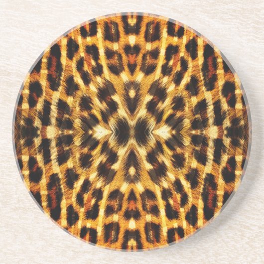 Leopard Fur Muster Untersetzer (Vorne)