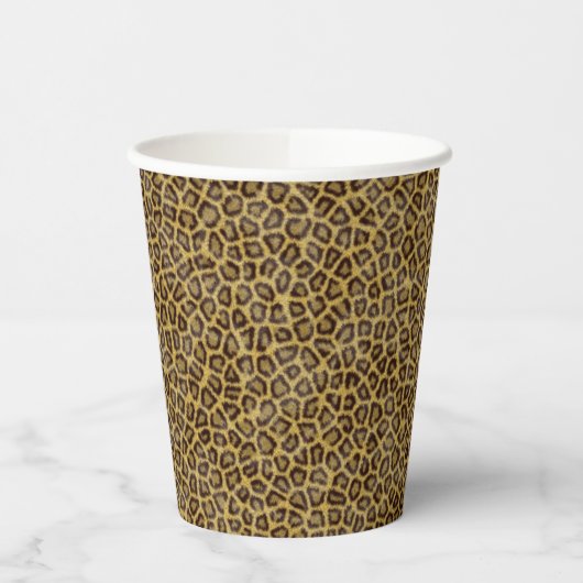 Leopard Fur Pappbecher (Links)