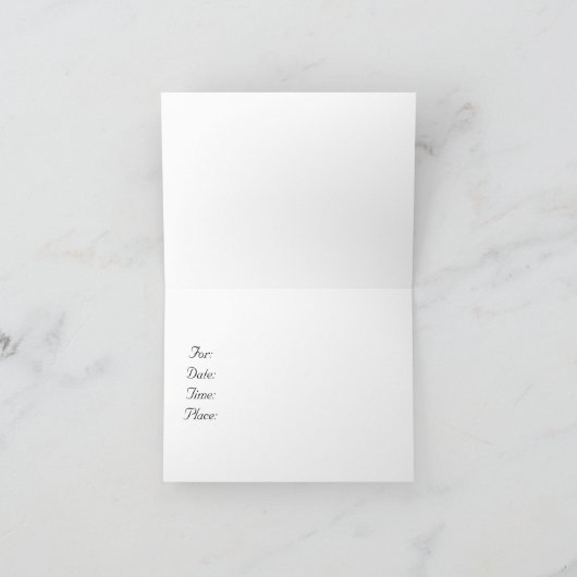 Leopard Fur Pattern Invitation Einladung (Innenseite)