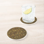 Leopard Fur Print Animal Muster Getränkeuntersetzer<br><div class="desc">Diese trendigen Sandstein-Drinks-Cochers zeichnen sich durch ein gezapftes Leopardenmuster mit schwarzen Tierpunkten auf einem orange-gelb-goldenen Pelzhintergrund aus. Bringen Sie die Wildkatze mit diesem coolen Felindesign in sich hervor. Es ist der perfekte,  kühne,  originelle Look für Tierliebhaber. Karo in unserem Shop für passende Artikel.</div>
