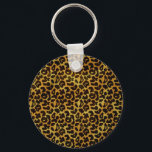 Leopard Fur Print Animal Muster Schlüsselanhänger<br><div class="desc">Dieser trendige Schlüsselanhänger zeichnet sich durch ein ausgeprägtes Leopardendruckmuster aus,  mit schwarzen Tierpunkten auf orange-gelb-goldfarbenem Pelzhintergrund. Bringen Sie die Wildkatze mit diesem coolen Felindesign in sich hervor. Es ist der perfekte,  kühne,  originelle Look für Tierliebhaber. Karo in unserem Shop für passende Artikel.</div>