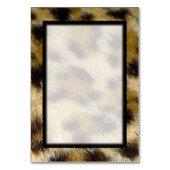 Leopard Fur Print Blank Tischnummer (Vorderseite)