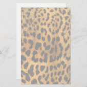Leopard Fur Print Briefpapier (Vorne/Hinten)