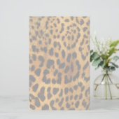 Leopard Fur Print Briefpapier (Stehend Vorderseite)