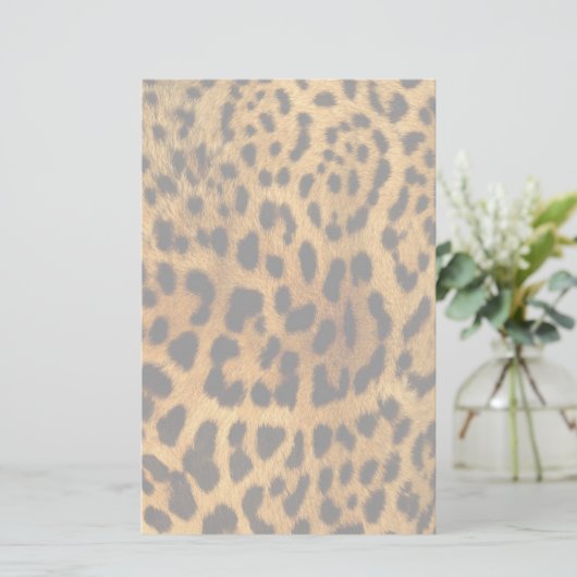 Leopard Fur Print Briefpapier (Stehend Vorderseite)