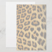 Leopard Fur Print Briefpapier (Vorne/Hinten)