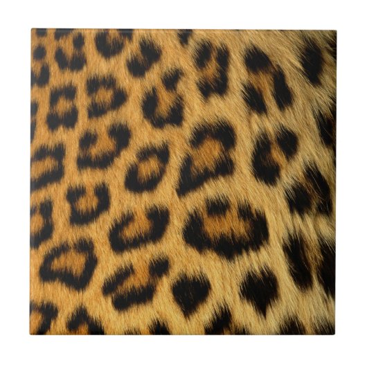 Leopard Fur Print Fliese (Vorderseite)