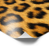 Leopard Fur Print Fotodruck (Ecke)