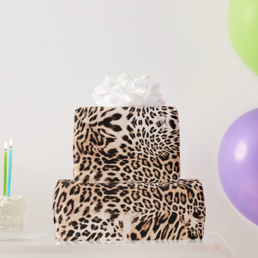 Leopard Fur Print Geschenkpapier (Partygeschenke)