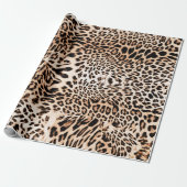 Leopard Fur Print Geschenkpapier (Ungerollt)