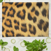 Leopard Fur Print Handtuch (Gefaltet)