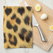 Leopard Fur Print Handtuch (Viertel Falte)