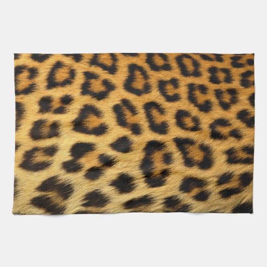 Leopard Fur Print Handtuch (Horizontal)