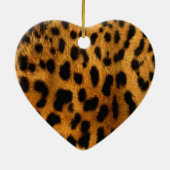 Leopard Fur Print Keramikornament (Hinten)