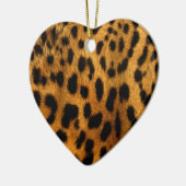 Leopard Fur Print Keramikornament (Links)