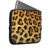 Leopard Fur Print Laptopschutzhülle (Vorne Rechts)