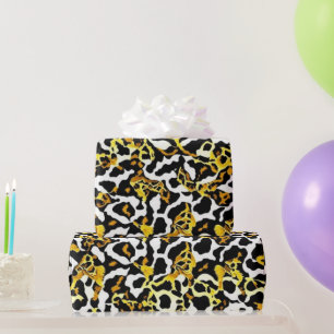 Leopard Fur Print Muster Geburtstag Geschenkpapier