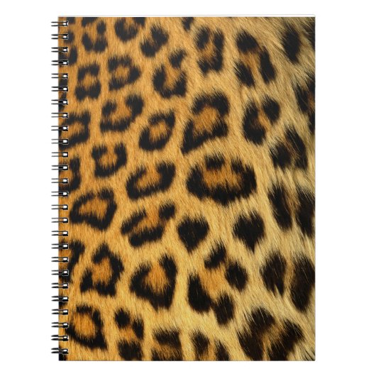Leopard Fur Print Notizblock (Vorderseite)