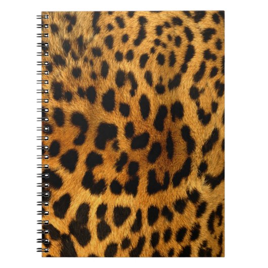 Leopard Fur Print Notizblock (Vorderseite)