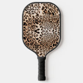 Leopard Fur Print Pickleball Schläger (Vorderseite)