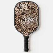 Leopard Fur Print Pickleball Schläger (Rückseite)