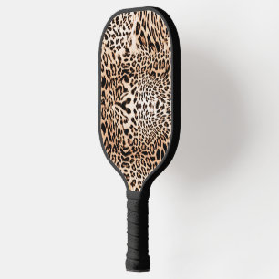 Leopard Fur Print Pickleball Schläger