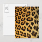 Leopard Fur Print Postkarte (Vorne/Hinten)