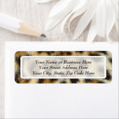 Leopard Fur Print Rücksendeadressen-Aufkleber (Insitu)