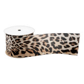 Leopard Fur Print Satinband (Spule)