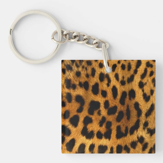 Leopard Fur Print Schlüsselanhänger (Vorderseite)