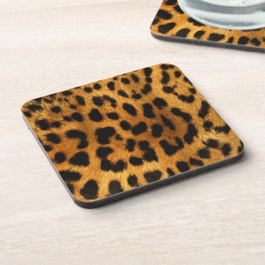 Leopard Fur Print Untersetzer (Linke Seite)