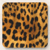 Leopard Fur Print Untersetzer (Vorderseite)