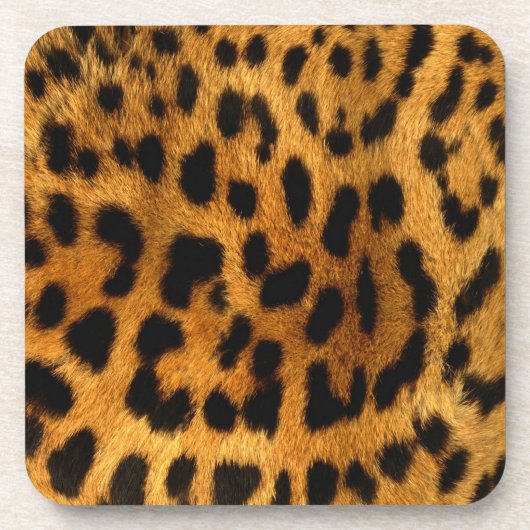 Leopard Fur Print Untersetzer (Vorderseite)