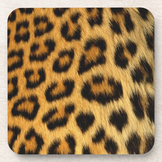 Leopard Fur Print Untersetzer (Vorderseite)