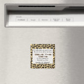 Leopard Fur Save the Date Magnet (In Situ (Geschirrspüler))