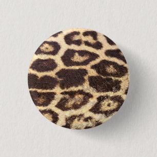 Leopard Fur Spots Button