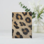 Leopard Fur Textur Muster Postkarte (Stehend Vorderseite)